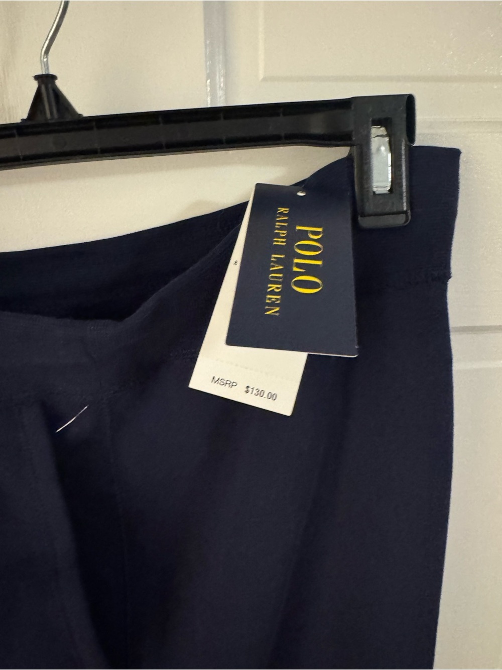 Men’s Ralph Lauren Navy Blue with Yellow Polo Sweatpants Size L - NWT - Picture 4 of 6